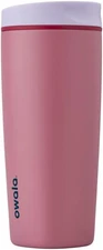 Owala Smoothsip Slider Insulated Stainless Steel Coffee Tumbler, Reusable Iced C