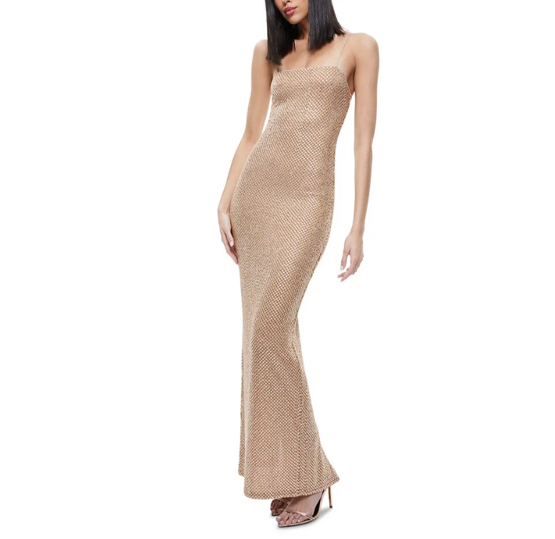 strapless open back dress Sequin One-Shoulder Tulip Hem Bodycon Dress – Vivassi Fashions main image 1