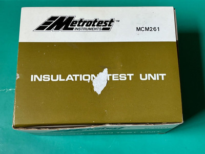 VINTAGE METROTEST INTRUMENTS MCM261 HANDISOLIERUNGSPRÜFGERÄT UNBENUTZT IN BOX
