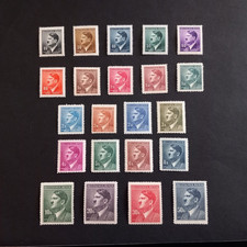 GERMANIA OCC. BOEMIA E MORAVIA 1942/ HITLER, SERIE DI 22 VAL. INTEGRI MNH**