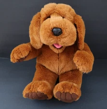 24K Special Effects Play Talkin Baxter Dog Puppet 16" Full Body 5527 Polar Puff