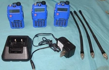 LOT OF 3 Rugged Radios Radio Communications RH-5R 5W DUAL BAND FM Transceiver