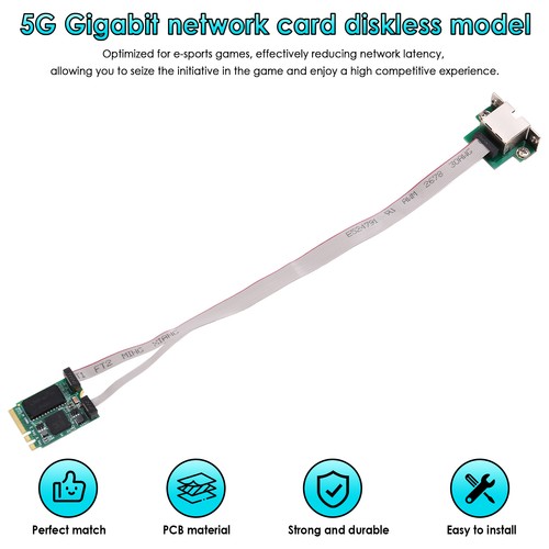 M.2 A+E KEY 5Gbps Gigabit Ethernet Netzwerkkarte RJ45 Port RTL8126 Chip Unt3649 - Bild 5 von 7