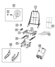 Genuine Mopar Seat Adjuster Handle Towel Bar 5SF68LXBAA
