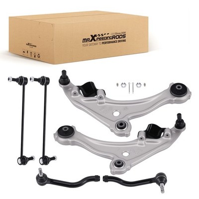 6pcs Front Control Arm Tie Rod Sway Bar for Nissan Maxima 09-2014 All Models