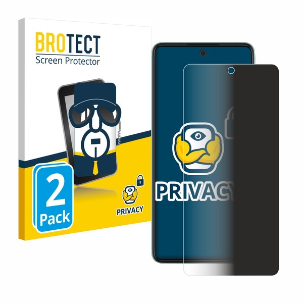 2X Blickschutzfolie FüR Samsung Galaxy A52 / 5G Displayschutz Privacy-image