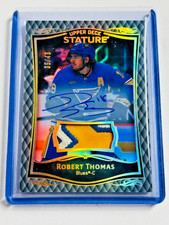 2023-24 UD Stature Memorabilia /49 Autograph Patch #24 Robert Thomas Blues
