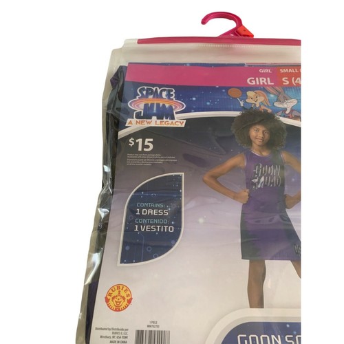 Space Jam Girls Youth Kids Size S(4-6) A New Legacy Goon Squad Dress Costume - Picture 5 of 9