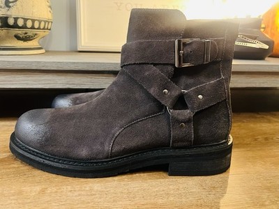 Men s Karl Lagerfeld Suede Harness Boots Size 11