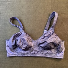 Playtex 18 Hour Bra 36C 4745 Navy Blue Wirefree Ultimate Lift True Support