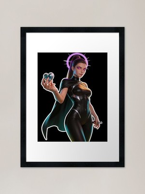 Neon Diva Heilige Heilige der Sünde Luxus Gerahmtes Wandbild Poster Leinwanddruck Bild