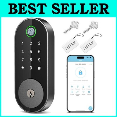 Fingerprint Smart Deadbolt with Keypad - Keyless Entry Lock