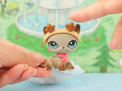 Littlest Pet Shop LPS Shorthair Cat 391 with Cute Accessories Kids