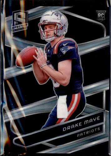 2024 Panini Spectra - Drake Maye #3 Silver Holo RC