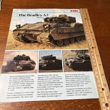 VTG FMC Bradley Fighting Vehicles The A2 M2A2 Military Vehicle Tank Brochure