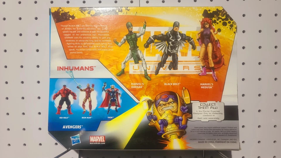 2012 Hasbro Marvel Universe Inhumans figures 3 Pack Black Bolt Medusa Karnak - Image 3 of 4