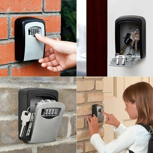 Schlüsseltresor Wandmontage - Schlüsselsafe 4 Stellig, Schlüsselbox mit Code DE - Bild 7 von 16