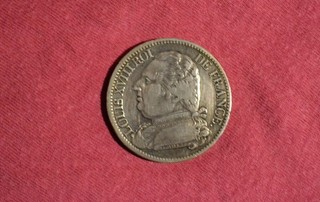 Pièce 5 Francs argent Louis XVIII 1814