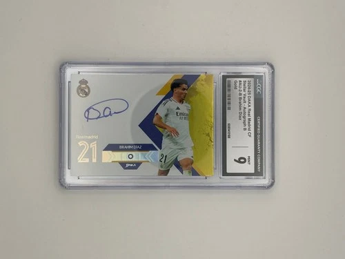 Brahim Diaz Oncard Auto /10 2024-25 DAKA Real Madrid Stellar Vault CGC9