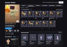 Stacked Headless Korblox Roblox Account rare itemsand offsales (READ LAST SLIDE)