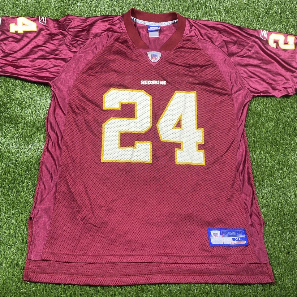 Camiseta de fútbol americano Champ Bailey Washington Redskins Reebok para hombre XL roja #24 NFL Foto 2 de 4