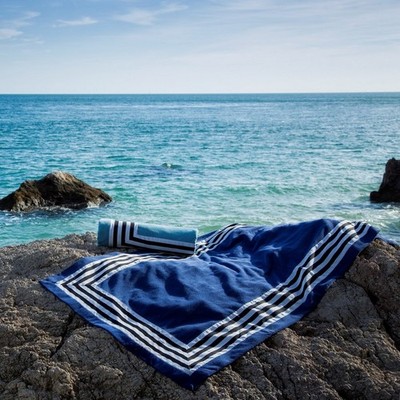 Abyss & Habidecor Cannes Beach Cadet Blue Towel 90x200cm