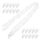 5 Sets Spielzeugkette Organizer mit Clips Baby Plüsch Spielzeuggefüllte