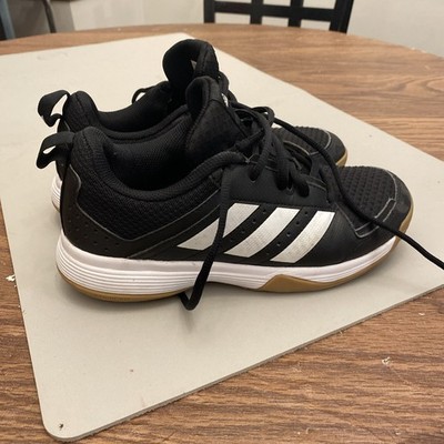 Adidas Ligra 7 Youth Size 4 Volleyball Track & Field Shoe Black/White/ FZ4681