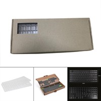 2 Schichten Keycap Aufbewahrungsbox Staubdicht Mit Transparentem Deckel FüR
