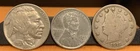 Small Cent U.S. Coin Lot Steel Wheat Penny Liberty V Nickel & Buffalo Nickel Set
