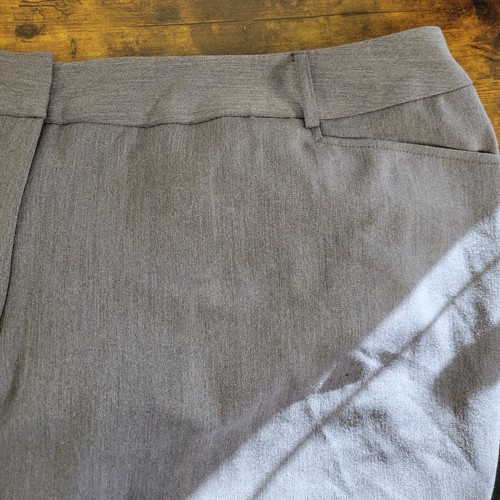 NWT Ashley Stewart 24 Grey Flare/Average Slacks Pants New Formal Bottoms Plus XL - Picture 3 of 11