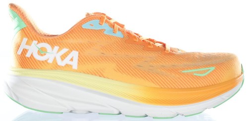Hoka One One Mens Clifton 9 Running Shoe - Solar Flare  display picture 1