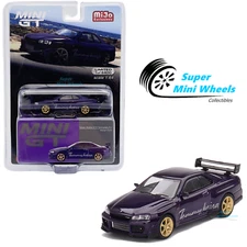 Mini GT 1:64 Nissan GT-R (R34) Tommykaira R-z Midnight Purple #616