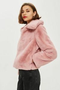 pink faux fur jacket