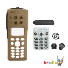 1Pack Brown Repair Front Case Housing for XTS2500 Model 3 Walkie Talkie Radio
