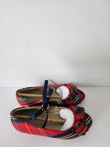 Janie And Jack tartan bow shoes Toddler Size 9 NWT - 第 8/17 張圖片