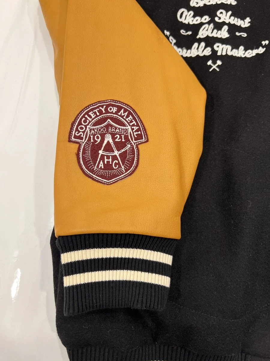 Akoo letterman jacket cheap