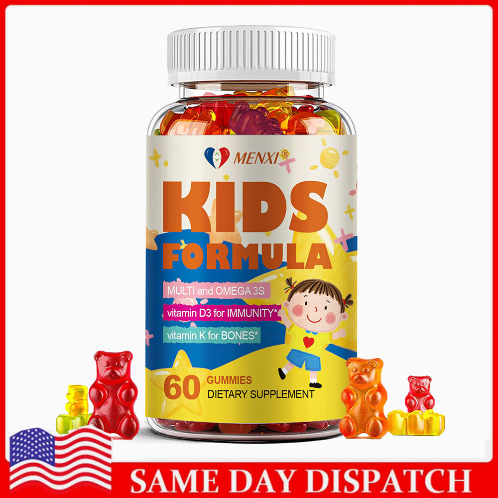 Kids Multivitamins With Omega 3 Fish Oil - Boost Immunity and Strong Bones