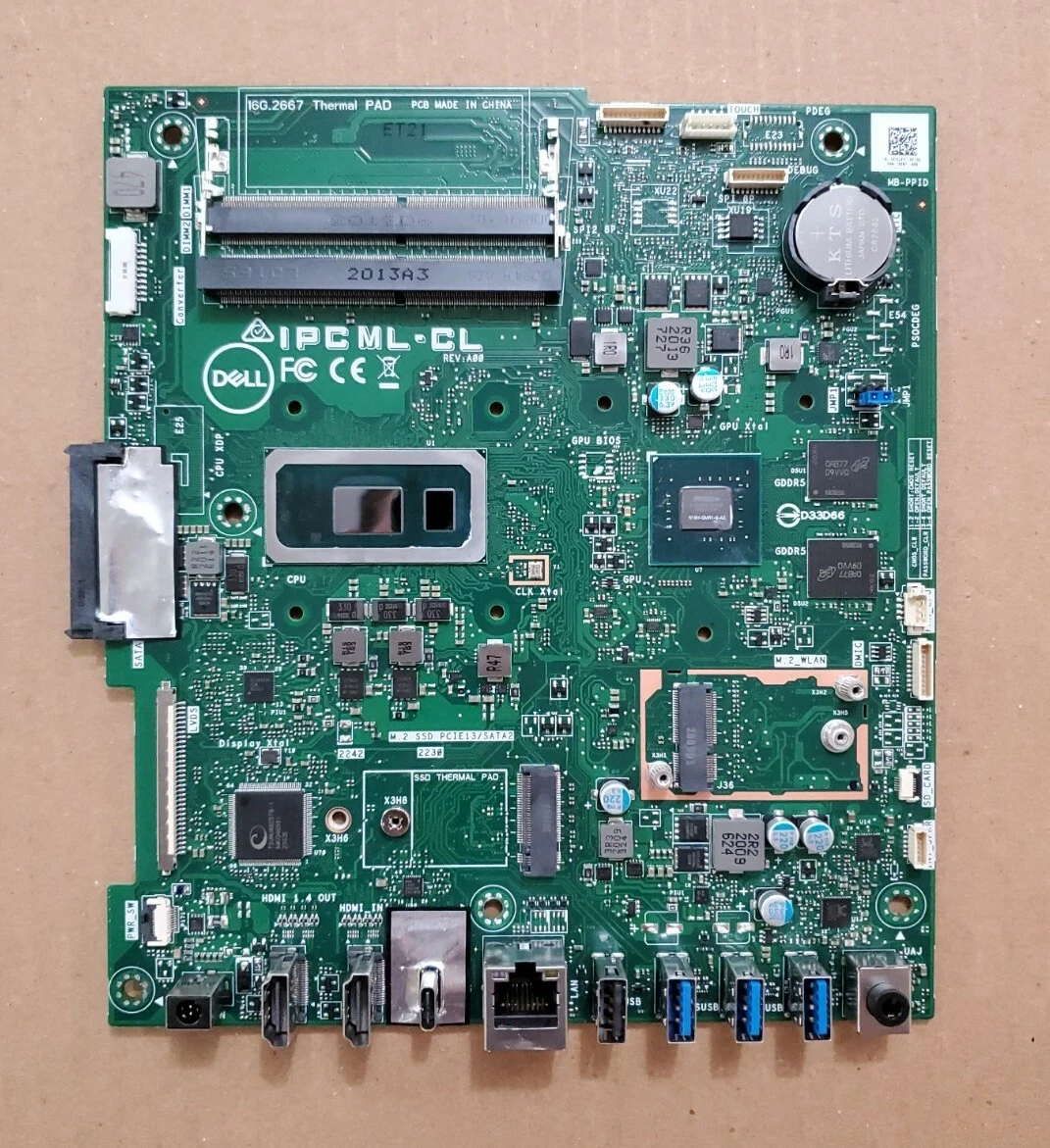 Dell Inspiron 24 5490 27 7790 IPCML CL I7 10510U Nvidia MX110 Motherboard 0GDJXY