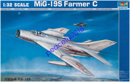 Trumpeter 02207 1/32 MiG-19s Farmer C (F-6) Plastic model kit - 第 1/1 張圖片