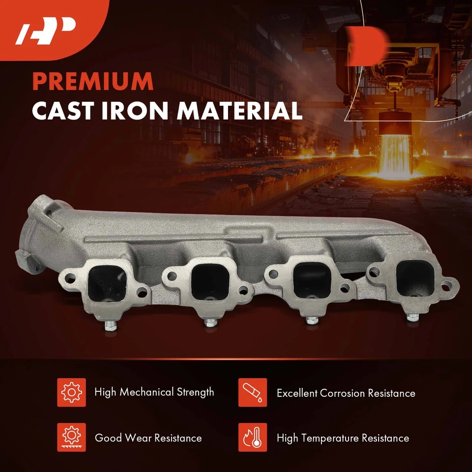 Coletor de escape direito com gaxeta para Chevrolet C10 Suburban Impala K10 Pickup - Imagem 4 de 4