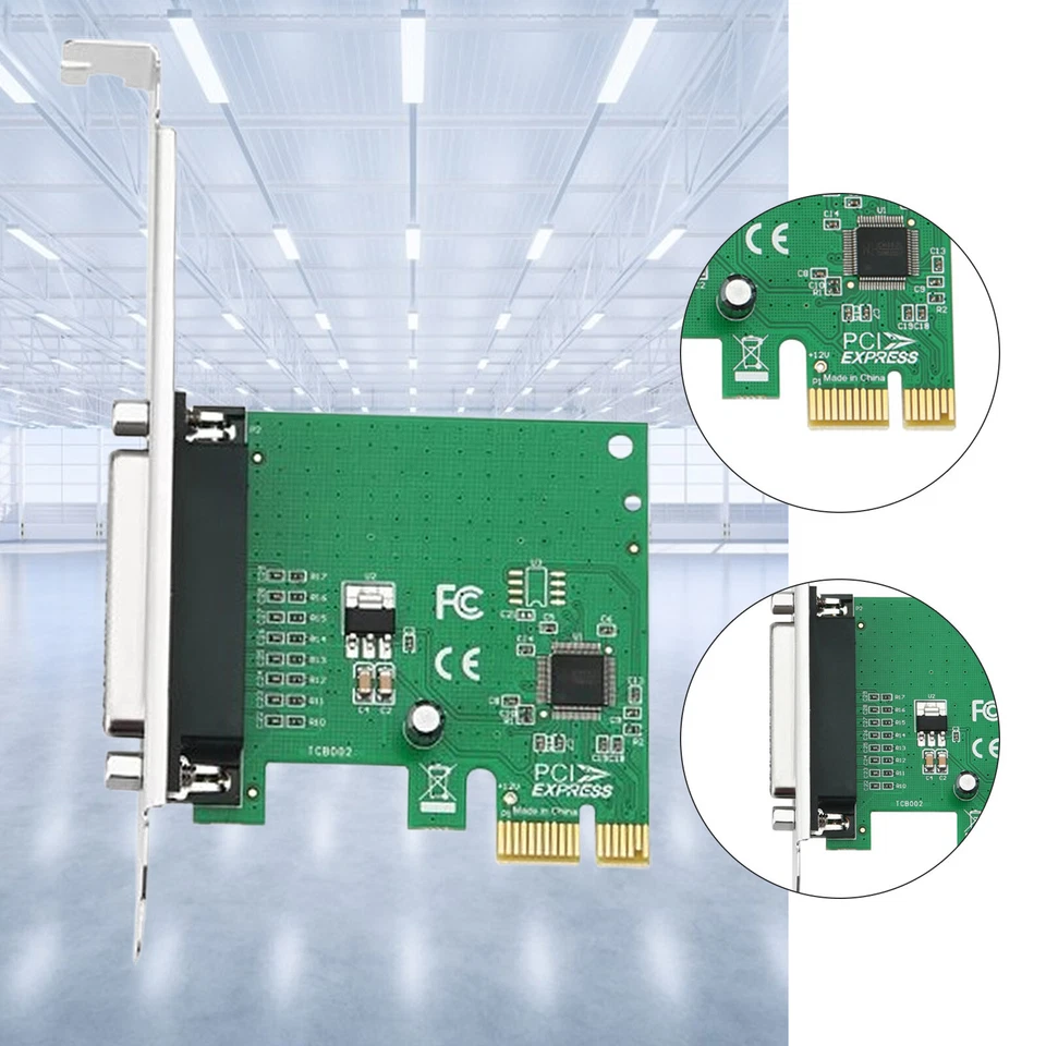 Parallel Port DB25 LPT Printer PCI-E Express Card Converter Adapter Low Profile - Image 4 of 4