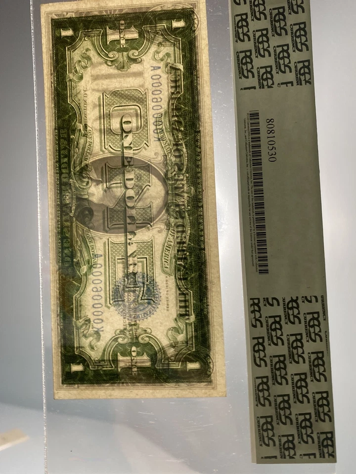 1928 A $1 Funny Back Binary note serial # 00006000 ，58PPQ UNC！Super Top Rare！！ - Image 3 of 4