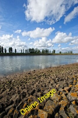 Photo 6x4 The Haven near Fishtoft Big skies over the river. c2013