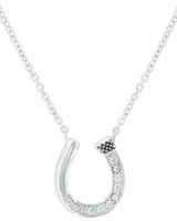 Montana Silversmiths Women's Single Path Horseshoe Necklace Silver One Size on sale Montana Silversmiths Women's Single Path Horseshoe Necklace Silver One Size on sale
