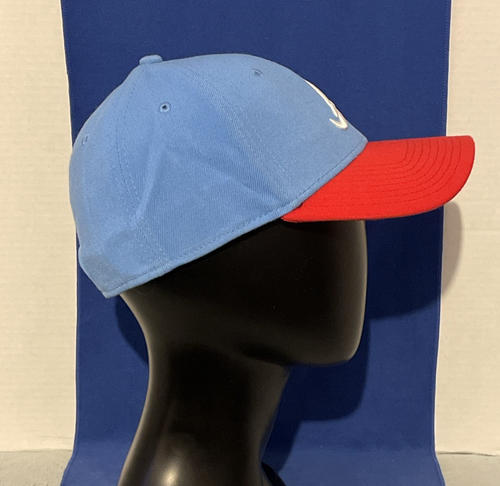 New Era 39THIRTY MLB Atlanta Braves Lt Blue Crown/Red Visor Hat Cap Adult M/L - Bild 5 von 9