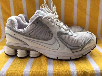 Womens Nike NZ Shox 396658-100 QT Silver / White running training shoe size 8