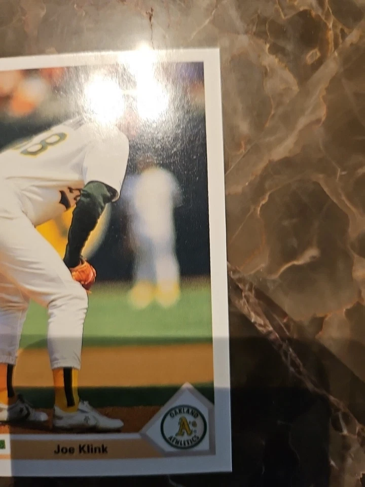 1991 Upper Deck #468 Joe Klink - Oakland Athletics  - Image 4 of 4