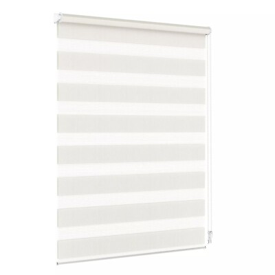 Doppelrollo Duo Klemmfix ohne Bohren Fensterrollo Zebrarollo Duorollo Creme