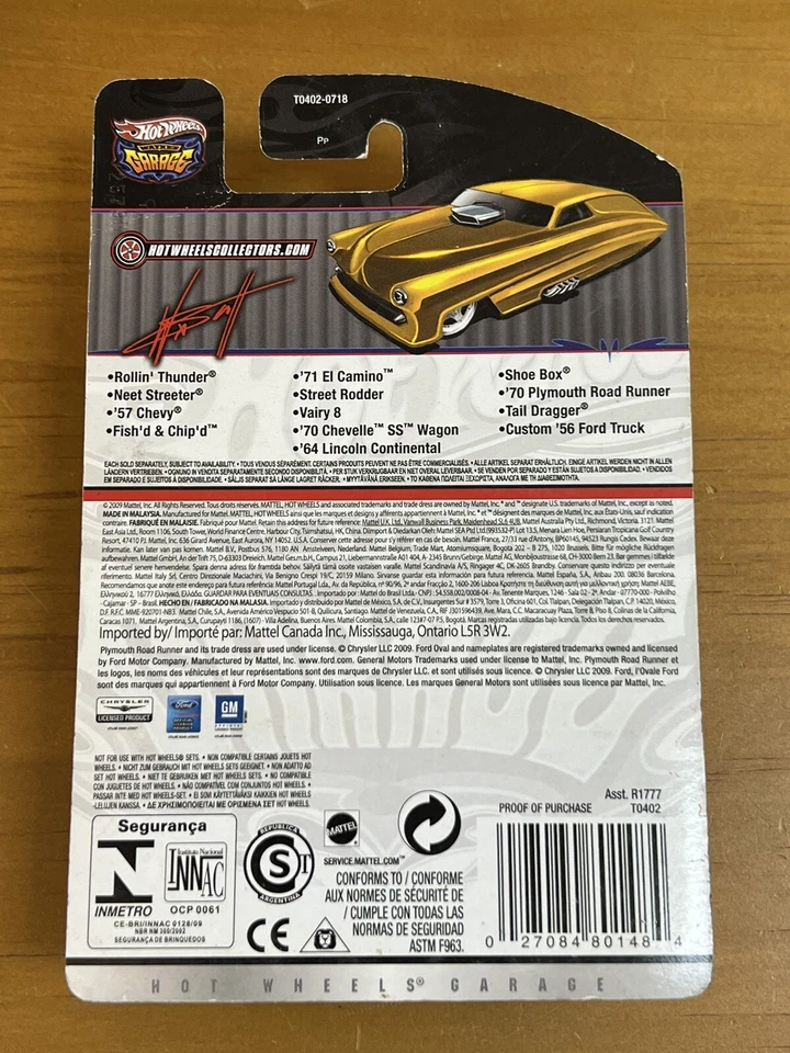 Lincoln Continental #8/39 blanco firmado Chase Hot Wheels Wayne's Garage '64 Foto 3 de 4